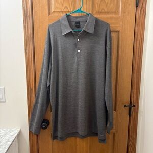Dunning Golf Vance Long Sleeve Natural Hand Golf Shirt